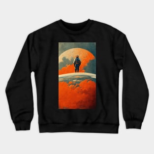 On Top of the World Retro Sci fi Design Crewneck Sweatshirt